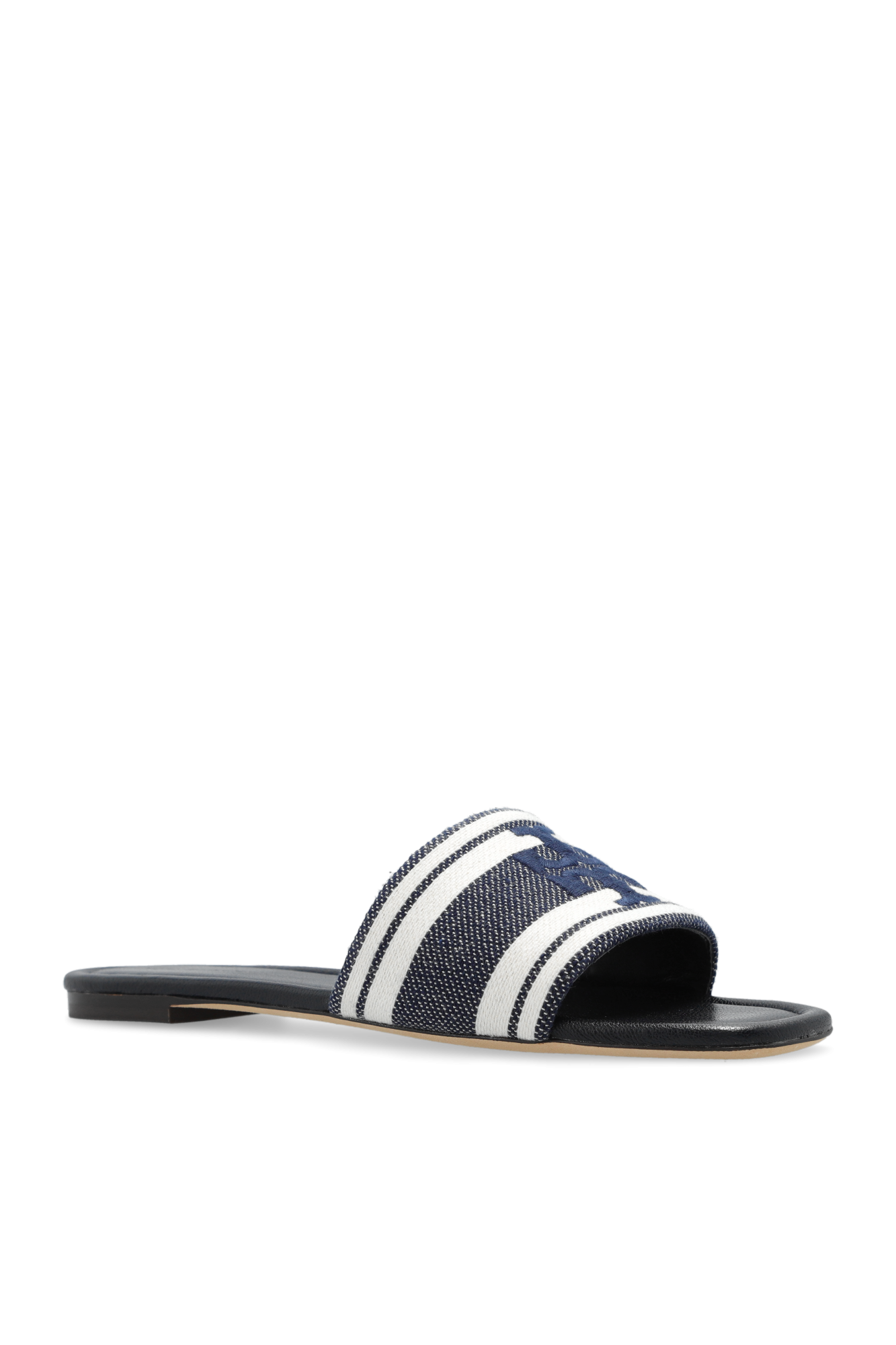 Navy blue tory burch flip outlet flops